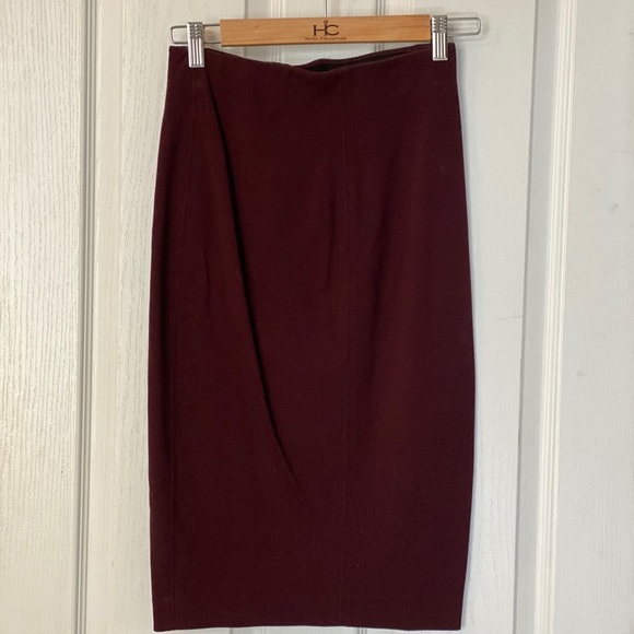 Burgundy wilfred pencil skirt - Picture 1 of 1